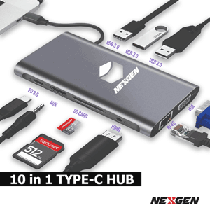 NEXGEN TYPE C HUB (10 IN 1)
